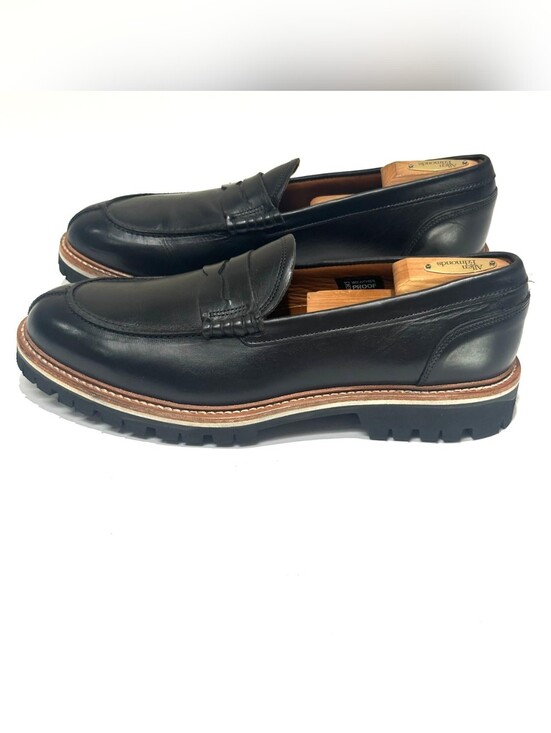 Allen Edmonds Freeport Weatherproof Lug Penny Loafer Black 10 D Storm Welt USA main image 4